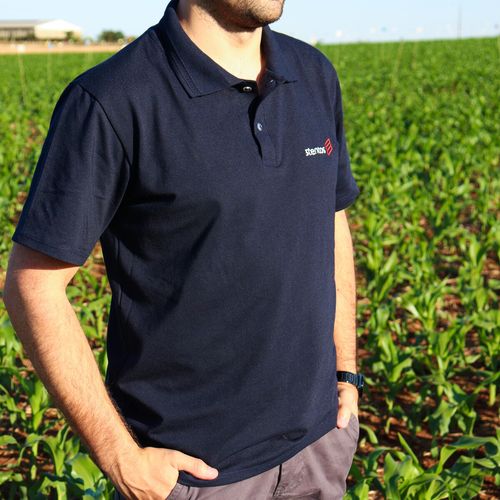 Polo Masculina Azul